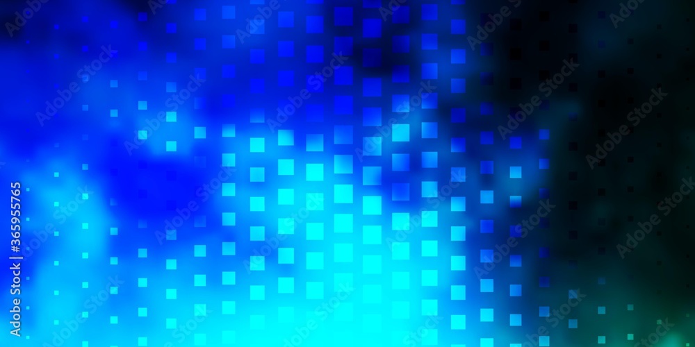Dark BLUE vector template in rectangles. Modern design with rectangles in abstract style. Design for your business promotion.