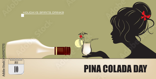 Postcard Pina Colada Day