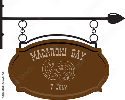 Street pointer Macaroni Day