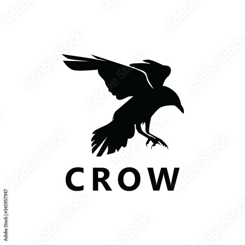 Crow Logo Template Design Vector