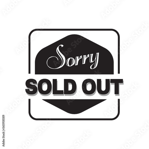 sorry sold out text