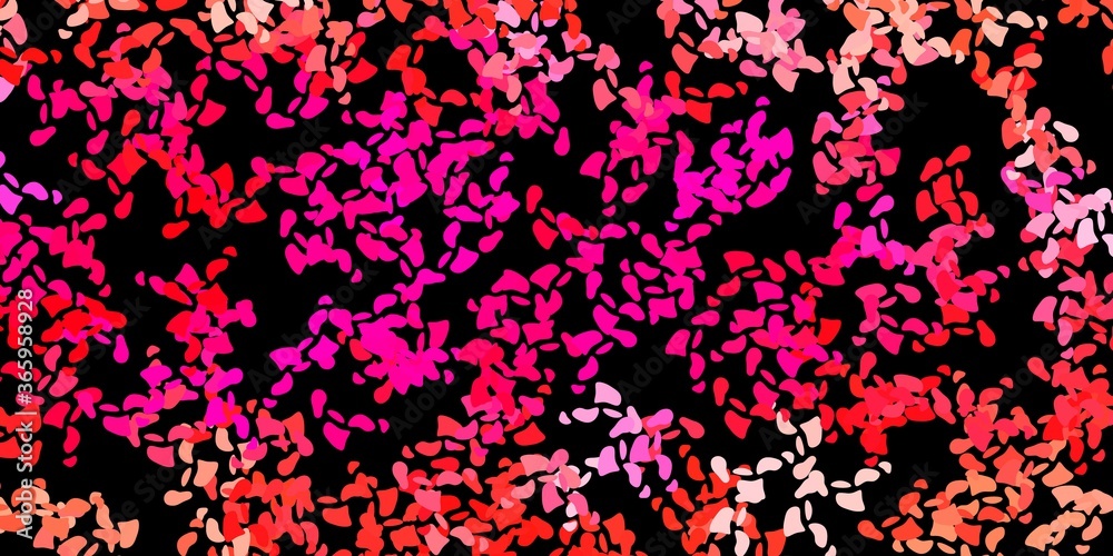 Dark pink vector background with random forms. Dark pink vector background with random forms.