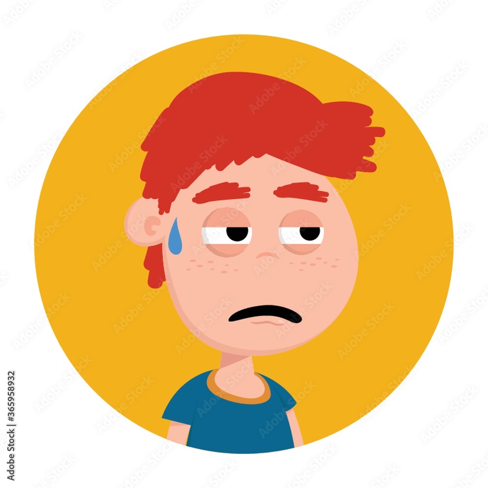 boy with tired face boy with tired face