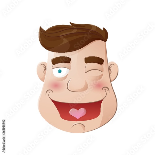 man with flirty expression