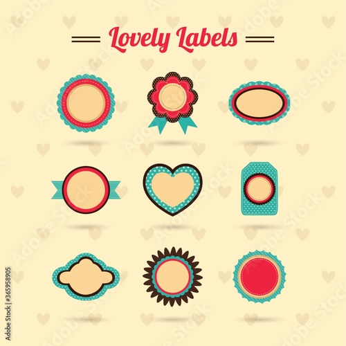 set of lovely labels