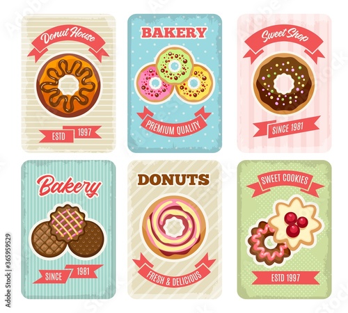 Bakery retro posters
