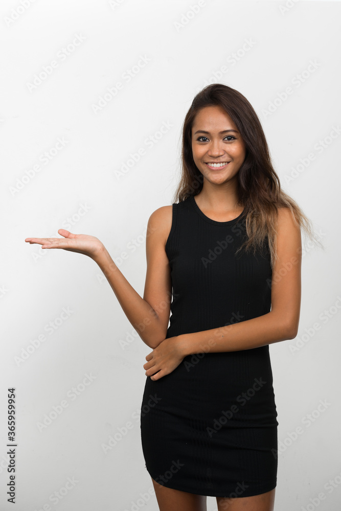 Happy young beautiful Asian woman with brown hair Happy young beautiful Asian woman with brown hair