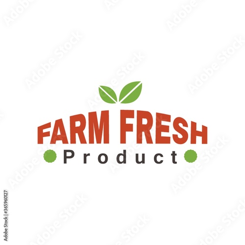 farm fresh product label