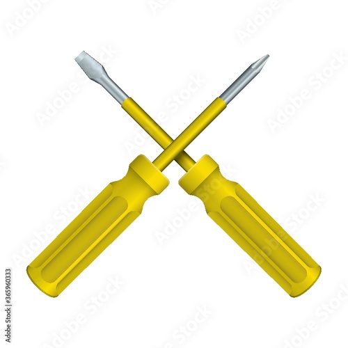 crossed screwdrivers