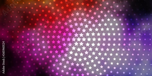 Wallpaper Mural Dark Pink, Yellow vector template with neon stars. Blur decorative design in simple style with stars. Pattern for new year ad, booklets. Torontodigital.ca
