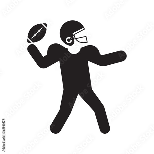 goal keeper throwing an american football