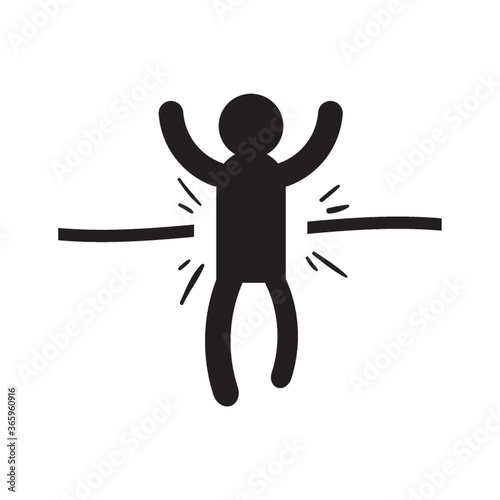 man won the race