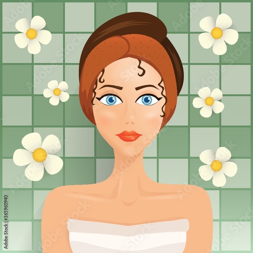 woman in spa