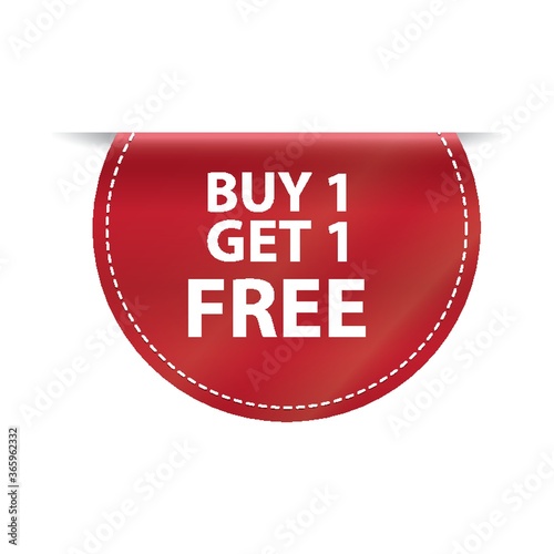 buy one get one free label