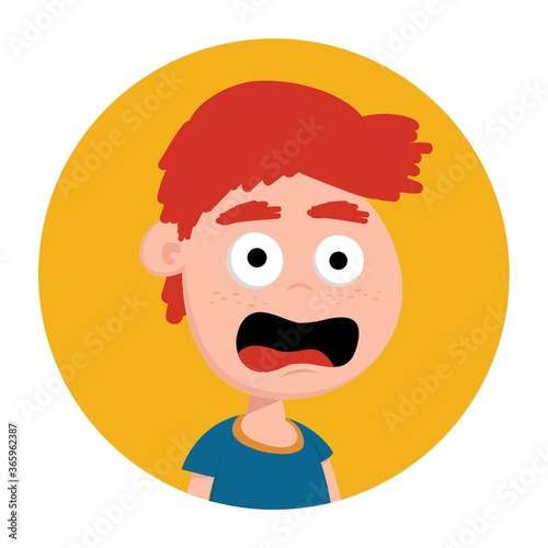 boy scared