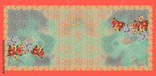 rectangle scarf. absctract scarf background foe trextile using. hankie and scarf photo