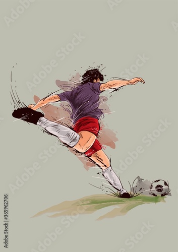 football player in action
