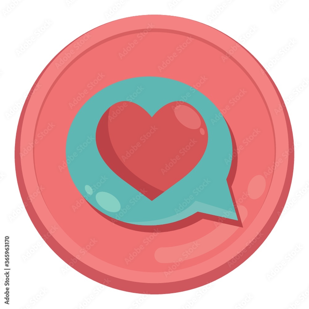 speech bubble with heart inside speech bubble with heart inside