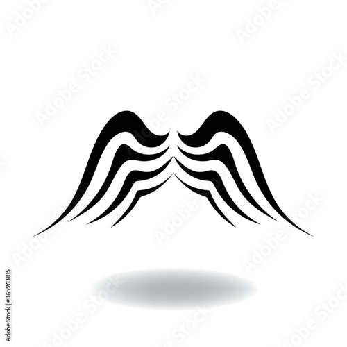 abstract angel wings