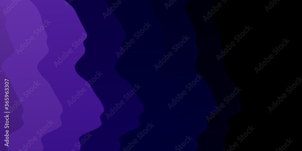 Obraz premium Dark Purple vector template with lines. Abstract illustration with bandy gradient lines. Template for cellphones.