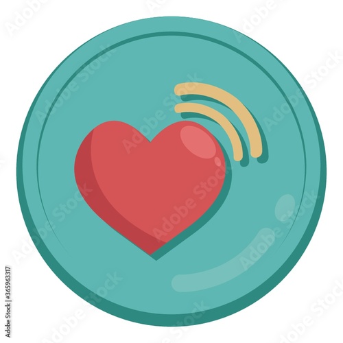 heart with signals