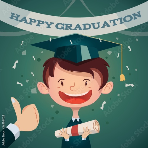 happy graduation poster