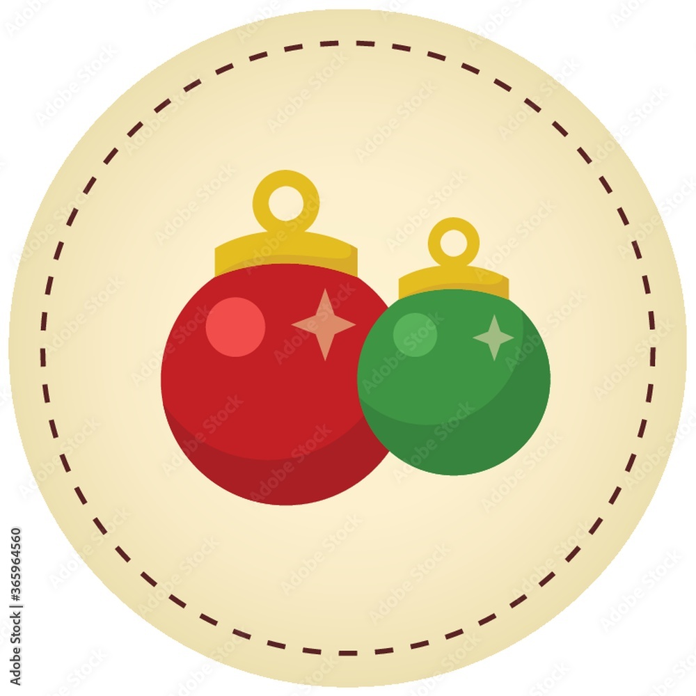 Obraz premium christmas balls