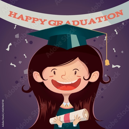 happy graduation poster