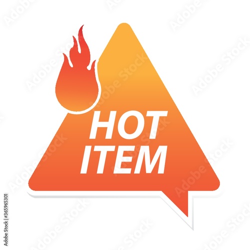 hot item label