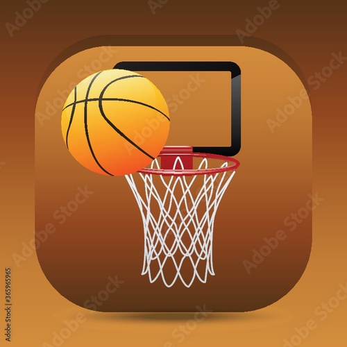 basketball and basketball hoop