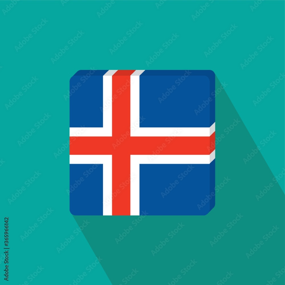 Obraz premium iceland flag
