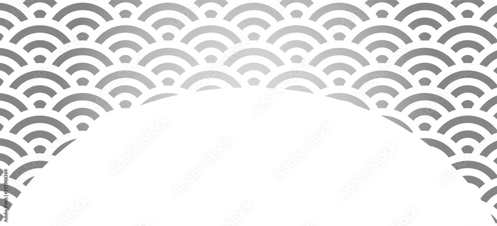 Gorgeous Japanese style Qinghai wave background material