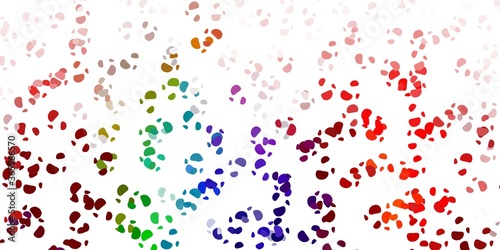 Light multicolor vector template with abstract forms.