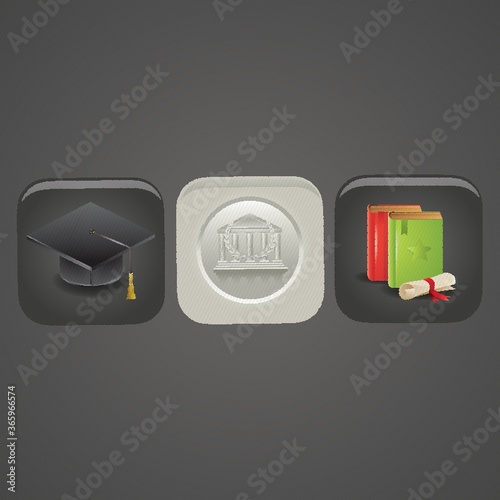 collection of graduation icons