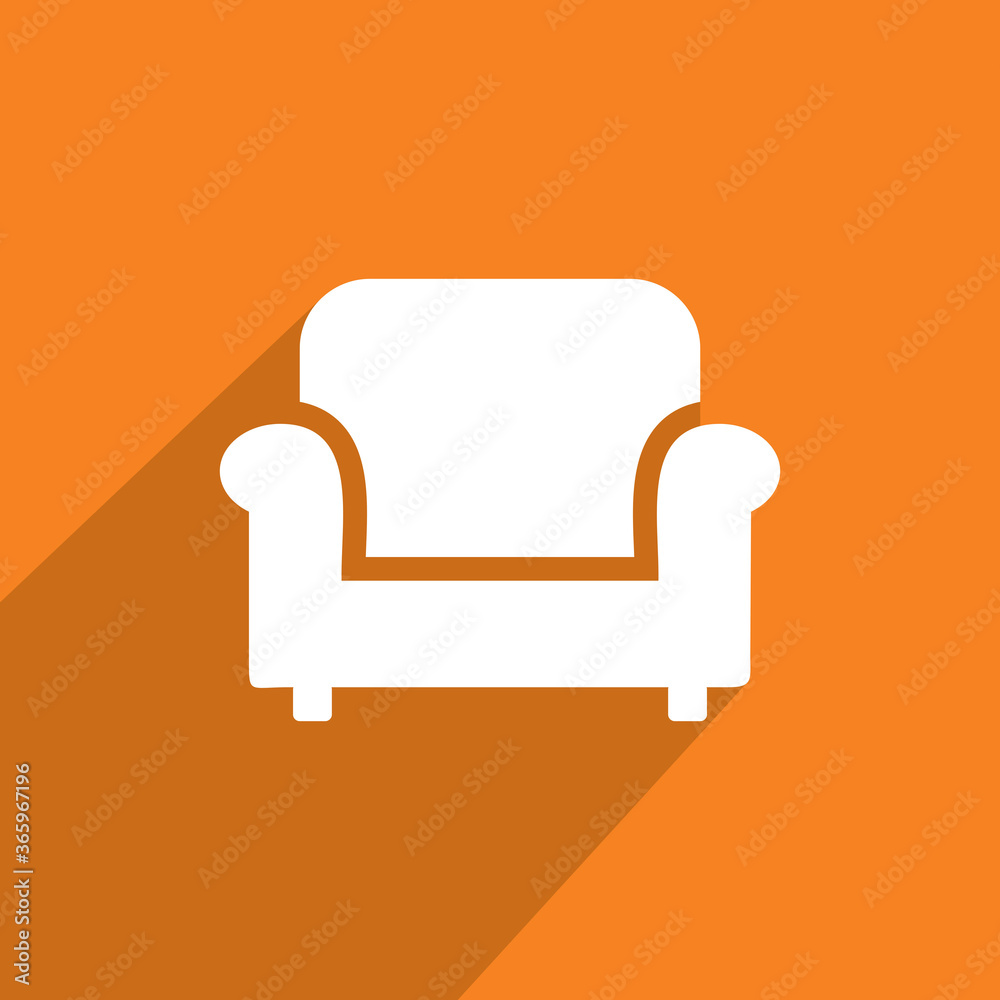 sofa icon, Real estate icon vector