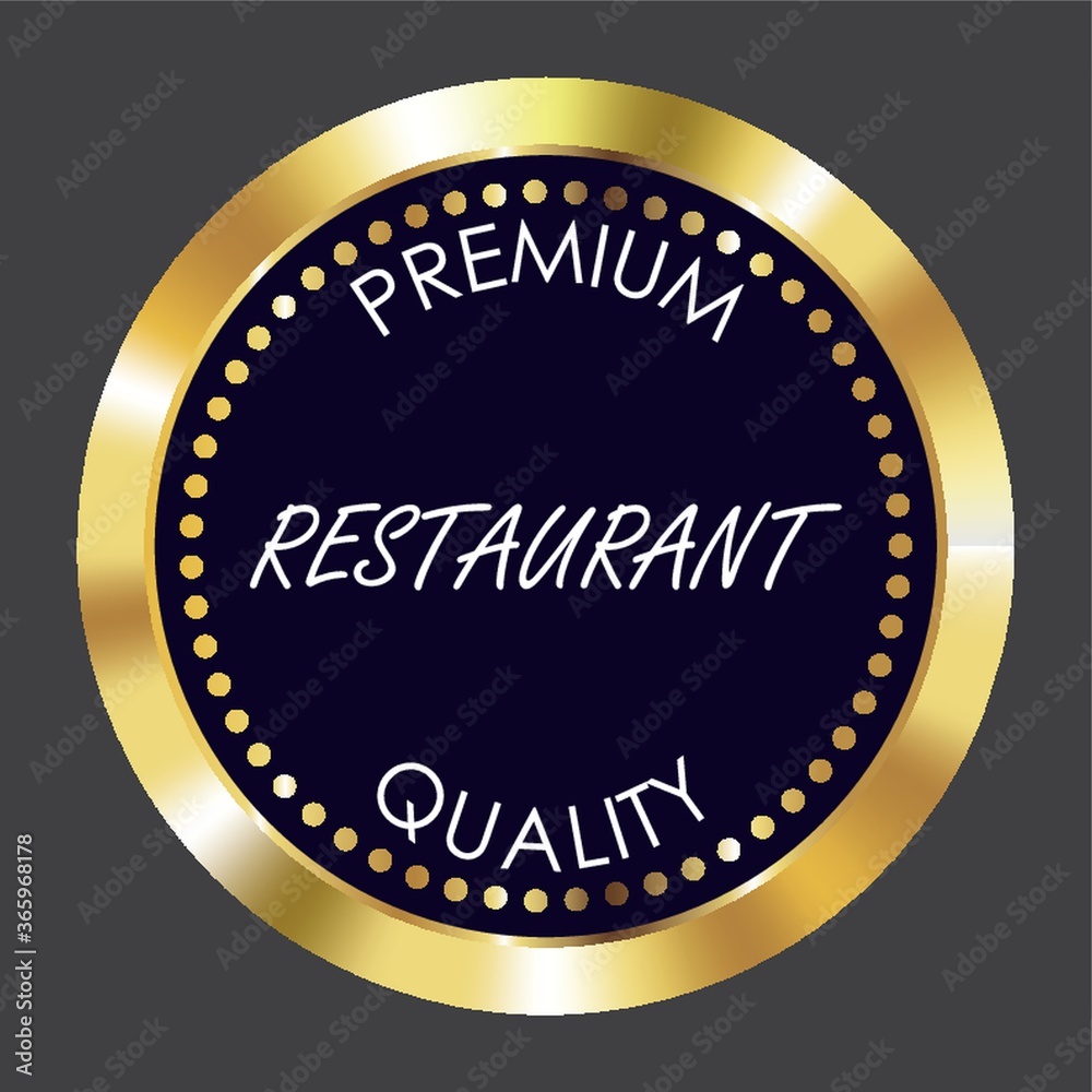 premium restaurant quality label