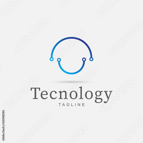 Tecnology Logo Design Inspiration. Logo vector template