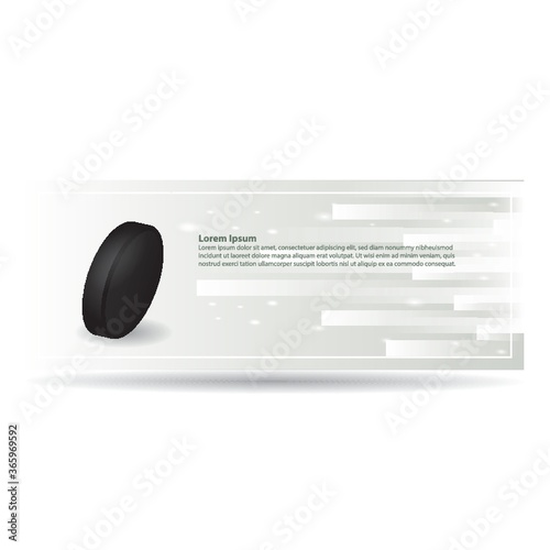 Canvas Print ice hockey banner