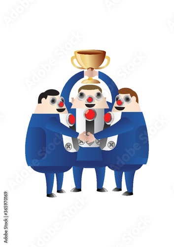 businessman won trophy