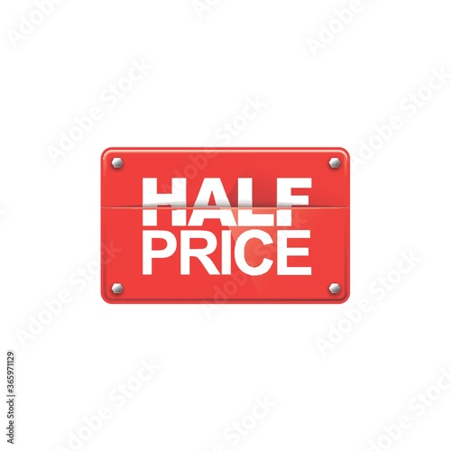 half price tag