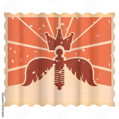 shock absorber with wings