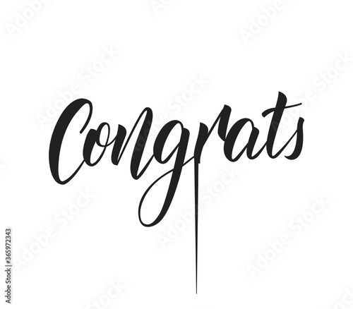 Congrats topper. Congratulation template for laser cutting