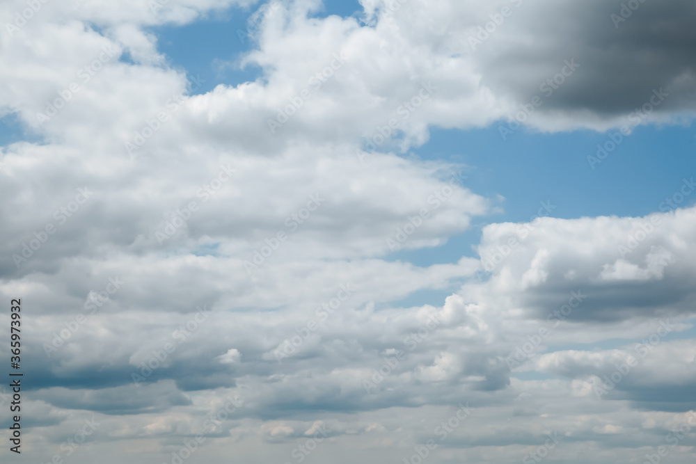 The sky is covered with clouds. .Weather before a thunderstorm. The sky is covered with clouds. .Weather before a thunderstorm.