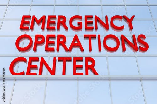 EMERGENCY OPERATIONS CENTER concept photo