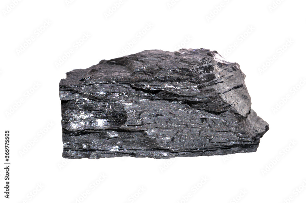 Naklejka premium coal isolated on white background