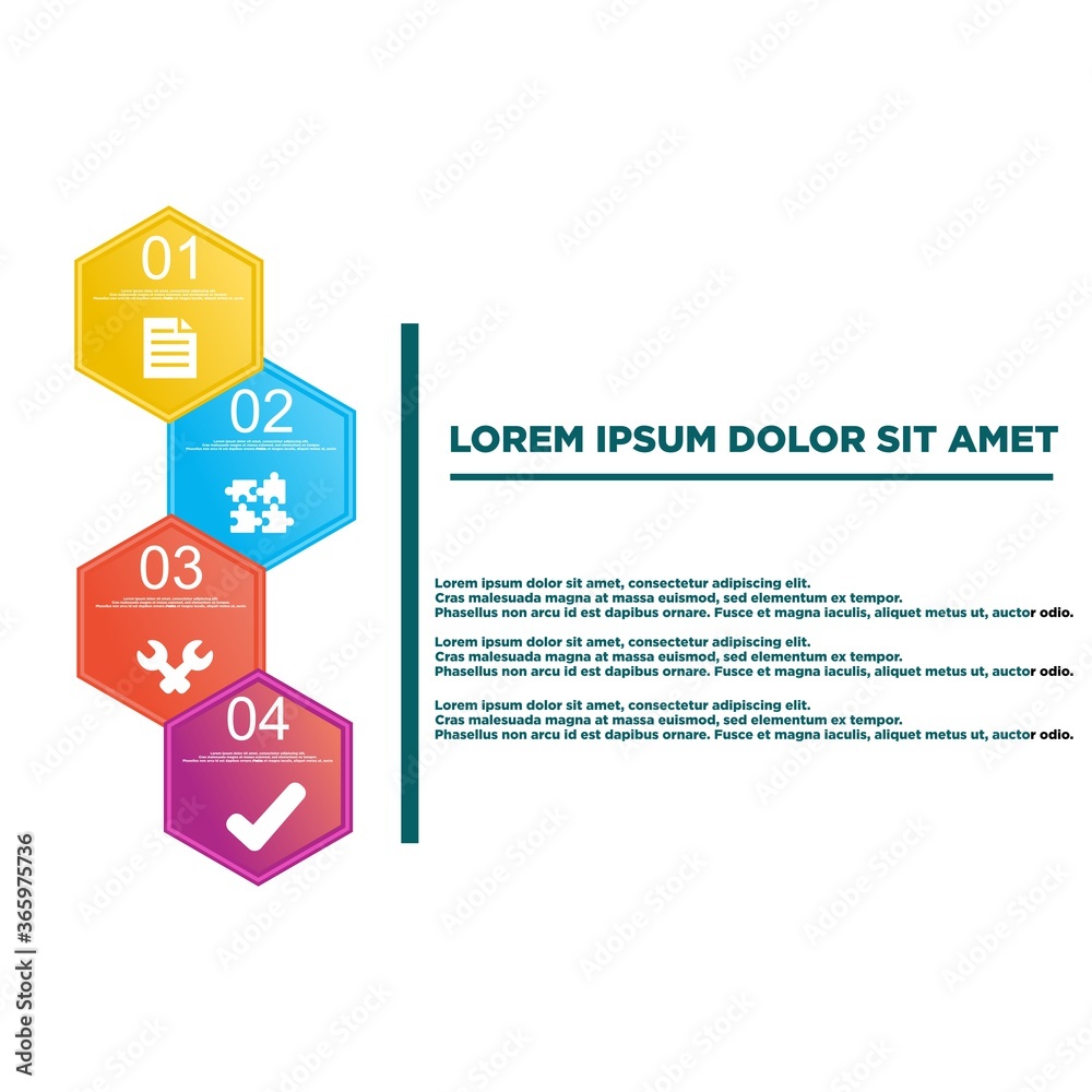 simple hexagon infographic template simple hexagon infographic template