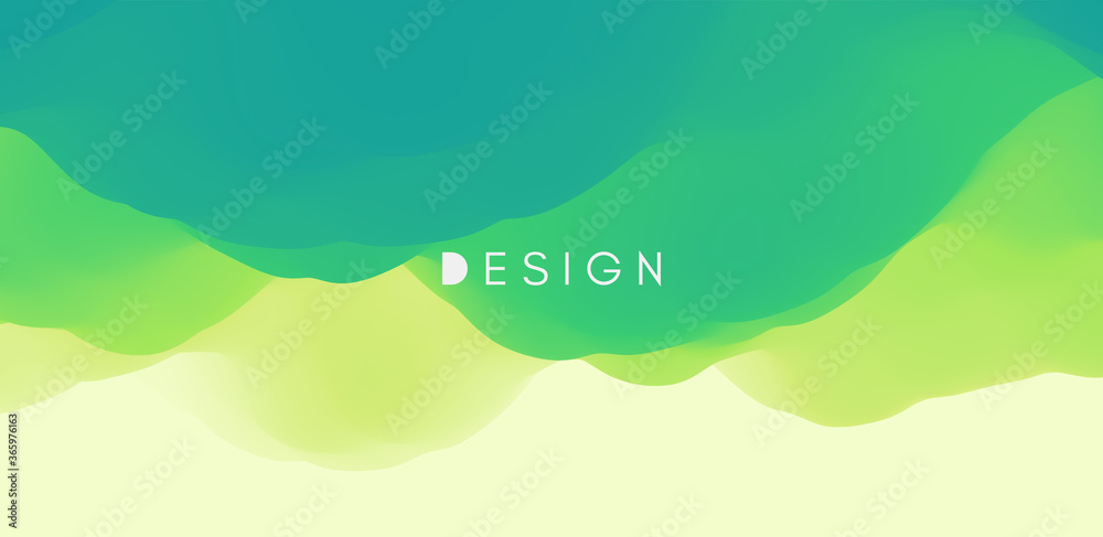 Fototapeta premium Abstract background with dynamic effect. Creative design with vibrant gradients. 3D vector Illustration.