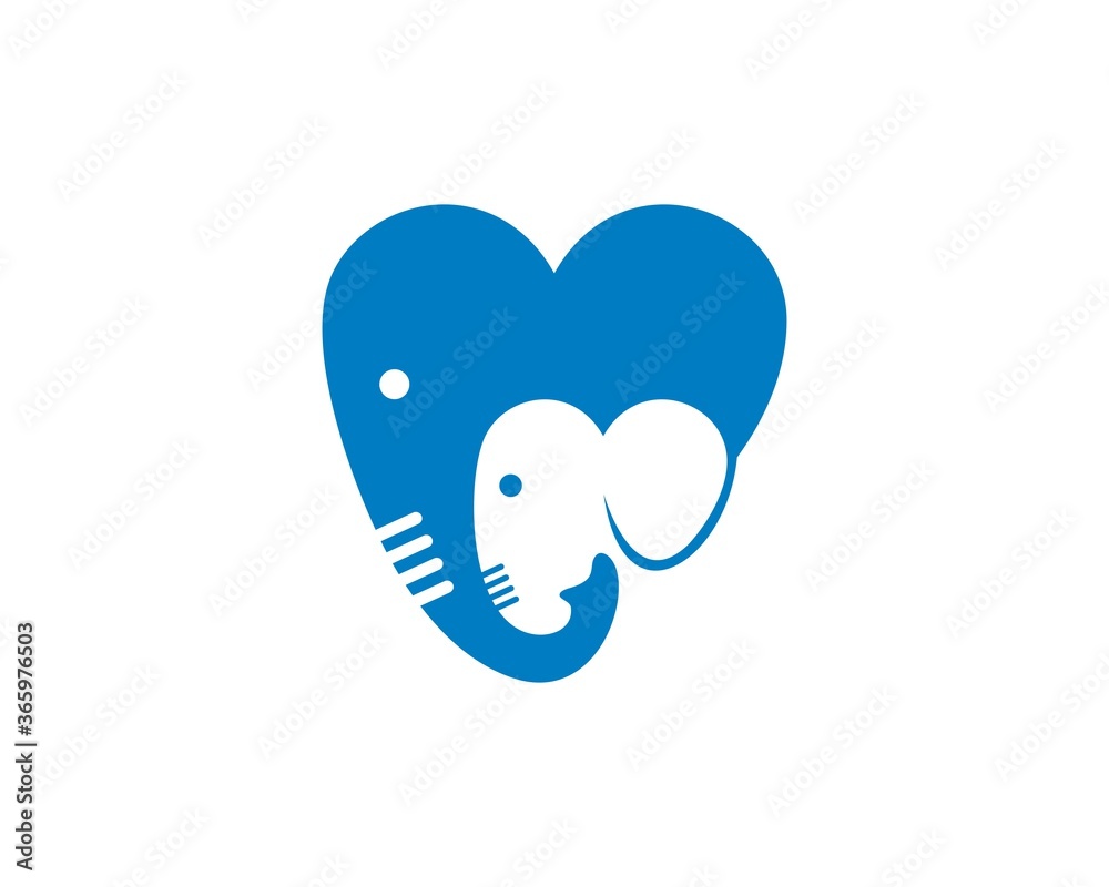 Blue elephants love shape