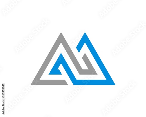 Abstract mountain outline