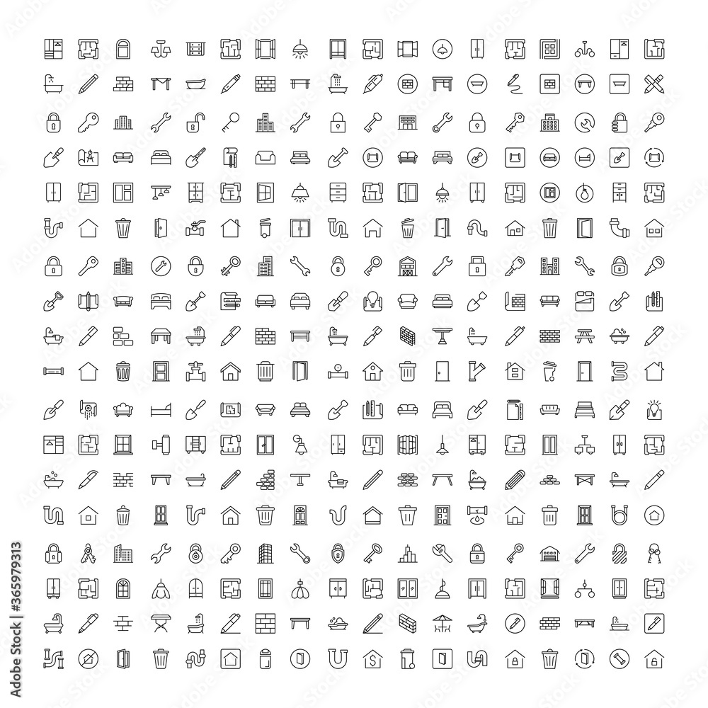 House icon set.